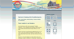 Desktop Screenshot of harrisonshvac.com